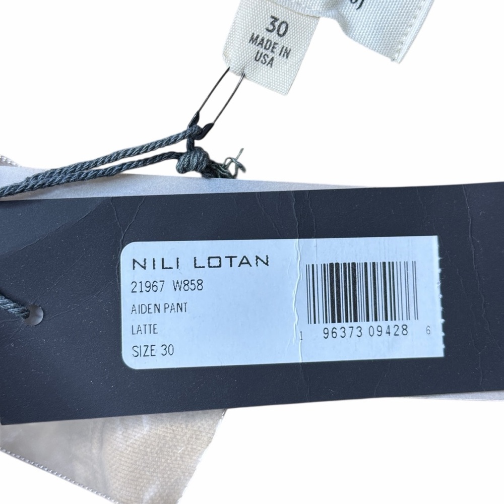 Nili Lotan Aiden Pant Latte NWT - Picture 4 of 5